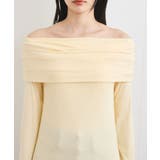 タックディテールオフショルカットソー | VIS  | 詳細画像21 