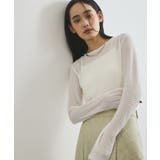 クルーネックインナートップス(レース・チェック・ラメ・シアー) | VIS | 詳細画像15