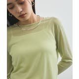 クルーネックインナートップス(レース・チェック・ラメ・シアー) | VIS | 詳細画像18