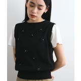 フラワーモチーフニットベスト | VIS | 詳細画像10