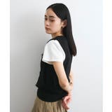 フラワーモチーフニットベスト | VIS | 詳細画像11