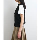 フラワーモチーフニットベスト | VIS | 詳細画像13