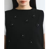 フラワーモチーフニットベスト | VIS | 詳細画像15