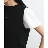 フラワーモチーフニットベスト | VIS | 詳細画像16