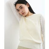 フラワーモチーフニットベスト | VIS | 詳細画像6