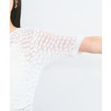 【前後2WAY】レース五分袖シアーカットプルオーバー | VIS  | 詳細画像10 