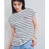 フレンチスリーブロゴアソートTシャツ | VIS | 詳細画像1