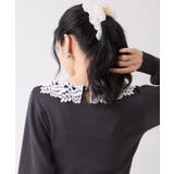 レースカラーニットプルオーバー/イージーケア | VIS | 詳細画像10