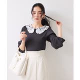 レースカラーニットプルオーバー/イージーケア | VIS | 詳細画像13