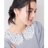 レースカラーニットプルオーバー/イージーケア | VIS | 詳細画像18