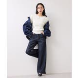 レースカラーニットプルオーバー/イージーケア | VIS | 詳細画像7