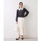 レースカラーニットプルオーバー/イージーケア | VIS | 詳細画像8