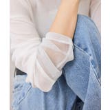 ラメメッシュスリーブ切り替えシアーロンT | VIS  | 詳細画像15 