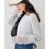 ラメメッシュスリーブ切り替えシアーロンT | VIS  | 詳細画像28 