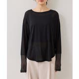 ラメメッシュスリーブ切り替えシアーロンT | VIS  | 詳細画像30 