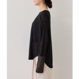 ラメメッシュスリーブ切り替えシアーロンT | VIS  | 詳細画像31 