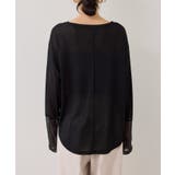 ラメメッシュスリーブ切り替えシアーロンT | VIS  | 詳細画像32 