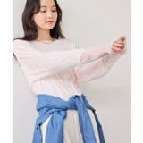 ラメメッシュスリーブ切り替えシアーロンT | VIS  | 詳細画像9 