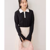 バイカラーポロ襟カットソー/イージーケア | VIS  | 詳細画像12 