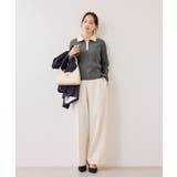 バイカラーポロ襟カットソー/イージーケア | VIS  | 詳細画像16 