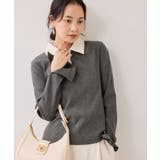 バイカラーポロ襟カットソー/イージーケア | VIS  | 詳細画像17 