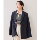 バイカラーポロ襟カットソー/イージーケア | VIS  | 詳細画像22 