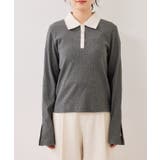 バイカラーポロ襟カットソー/イージーケア | VIS  | 詳細画像23 