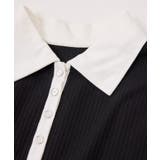 バイカラーポロ襟カットソー/イージーケア | VIS  | 詳細画像31 