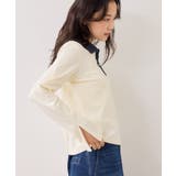 バイカラーポロ襟カットソー/イージーケア | VIS  | 詳細画像5 