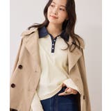 バイカラーポロ襟カットソー/イージーケア | VIS  | 詳細画像9 