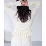 スラブヤーンペプラムフリルニットプルオーバー | VIS  | 詳細画像5 