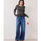 スラブヤーンペプラムフリルニットプルオーバー | VIS  | 詳細画像9 