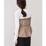 シャーリングビスチェドッキングニット/イージーケア | VIS  | 詳細画像18 