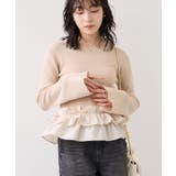 裾フリルティアードドッキングニット | VIS  | 詳細画像11 