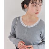 レーストリムニットカーディガン | VIS  | 詳細画像17 