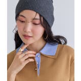 ダブルカラー半袖ポロニットトップス/WEB限定カラー | VIS  | 詳細画像28 