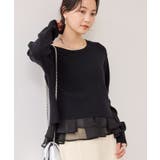 【美得】ペプラムオーガンジードッキングニットプルオーバー | VIS  | 詳細画像24 