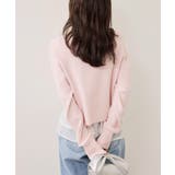 【美得】ペプラムオーガンジードッキングニットプルオーバー | VIS  | 詳細画像4 