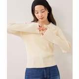 ダブルカラーポロニットトップス | VIS | 詳細画像16