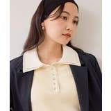 ダブルカラーポロニットトップス | VIS | 詳細画像20