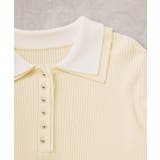 ダブルカラーポロニットトップス | VIS | 詳細画像28