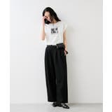 フォト＆ロゴプリントフレンチスリーブTシャツ/接触冷感 | VIS  | 詳細画像2 