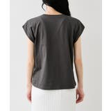 フォト＆ロゴプリントフレンチスリーブTシャツ/接触冷感 | VIS  | 詳細画像29 