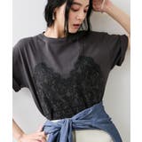 トロンプルイユプリントTシャツ | VIS  | 詳細画像10 