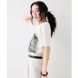 トロンプルイユプリントTシャツ | VIS  | 詳細画像5 