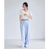 レーストリムVネックTシャツ/汗ジミ加工 | VIS  | 詳細画像13 