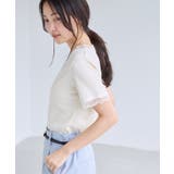 レーストリムVネックTシャツ/汗ジミ加工 | VIS  | 詳細画像15 