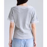 レーストリムVネックTシャツ/汗ジミ加工 | VIS  | 詳細画像21 
