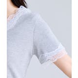 レーストリムVネックTシャツ/汗ジミ加工 | VIS  | 詳細画像23 