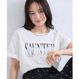 レースレイヤードロゴ半袖Tシャツ | VIS | 詳細画像1